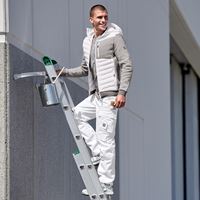 View 3, Hybrid hooded knitted jacket e.s.​motion ten, white melange