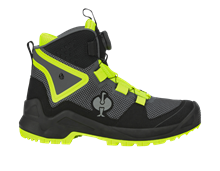 Vue principale, O6 Chaussures de travail e.s. Adelaide mid, anthracite/jaune fluo