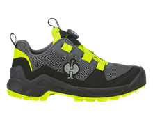 Main view, O6 Work boots e.s. Adelaide low, anthracite/high-vis yellow