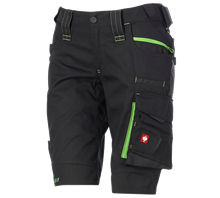 Main view, Shorts e.s.​motion 2020, ladies', black/seagreen