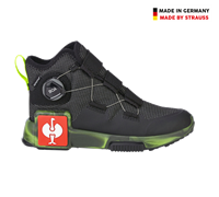 Vue principale, Chaussures Allround&shy; e.s. Toowoomba, enfants, noir/jaune fluo