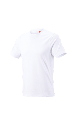 e.s. T-shirt cotton, slim fit white | Strauss