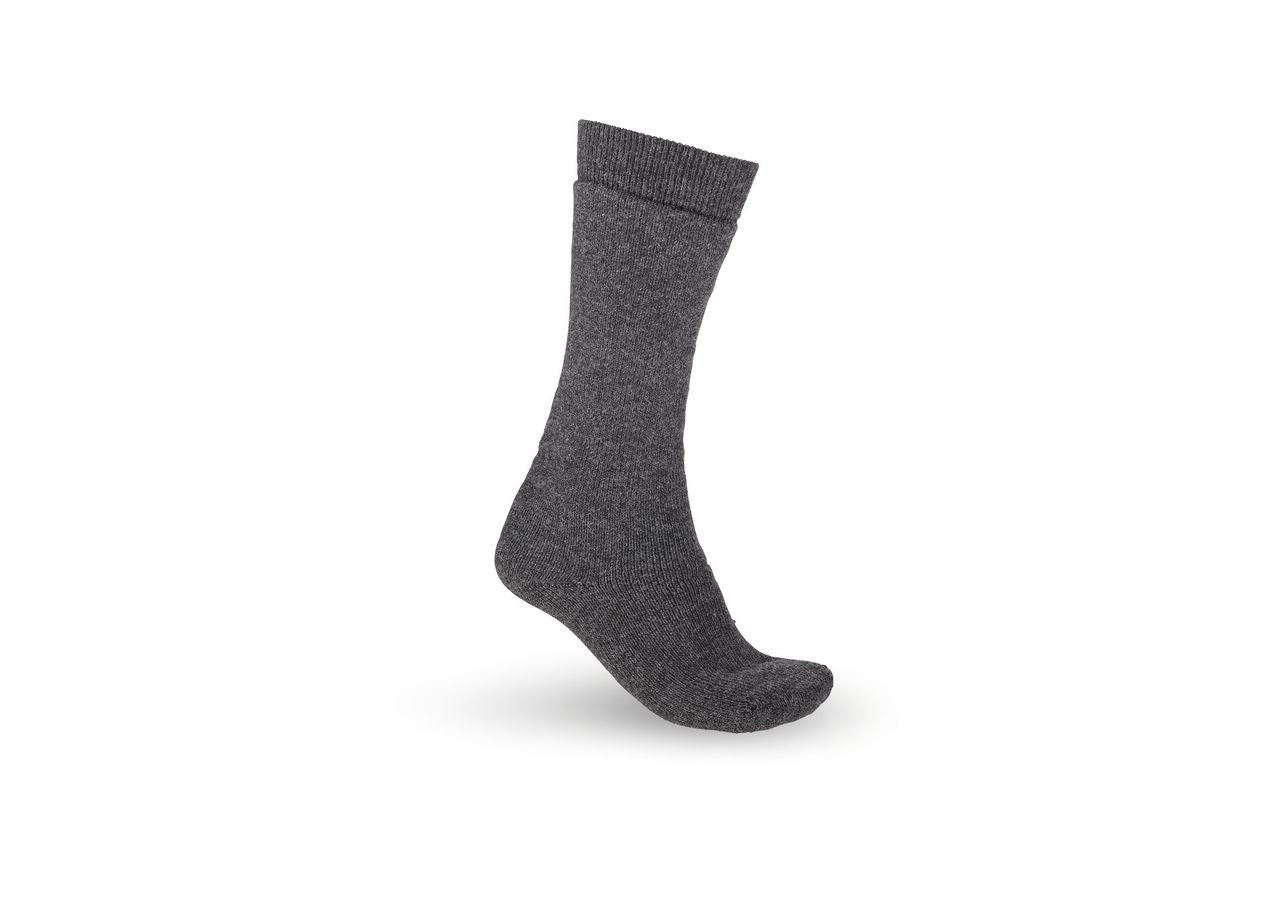 Chaussettes | Bas: e.s. Chaussettes d’hiver Nature x-warm/x-high + anthracite