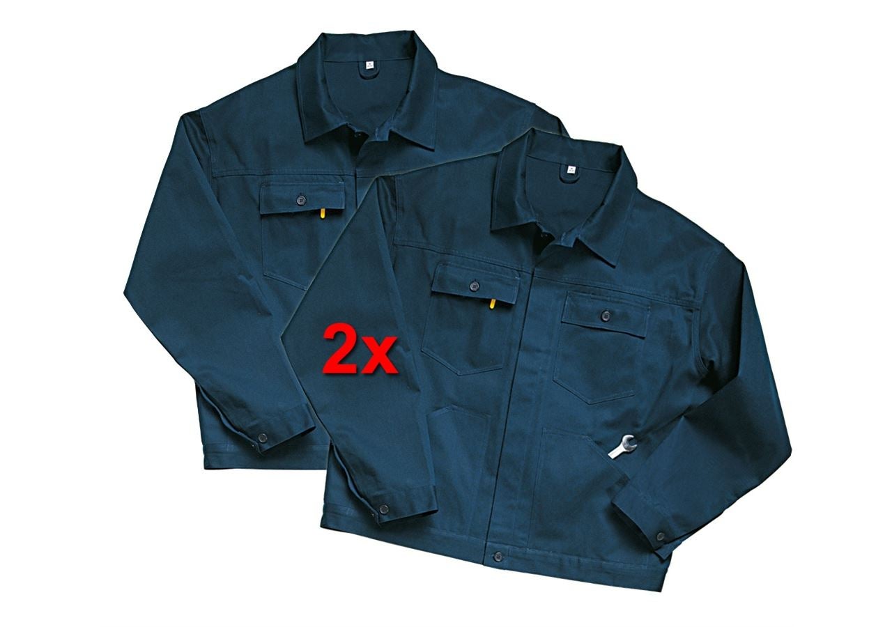 Vestes de travail: Veste professionnelle Basic, lot de 2 + bleu foncé