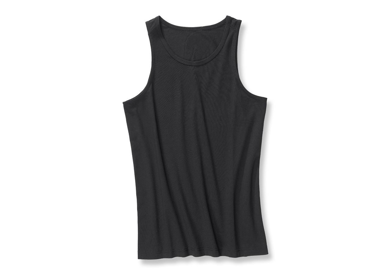Underwear | Functional Underwear: e.s. Cotton stretch tank shirt + black