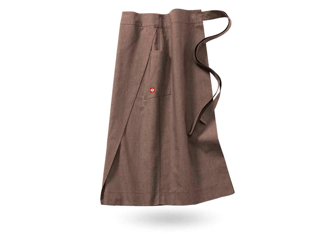 Aprons: Catering Apron e.s.fusion, ladies' + chestnut melange