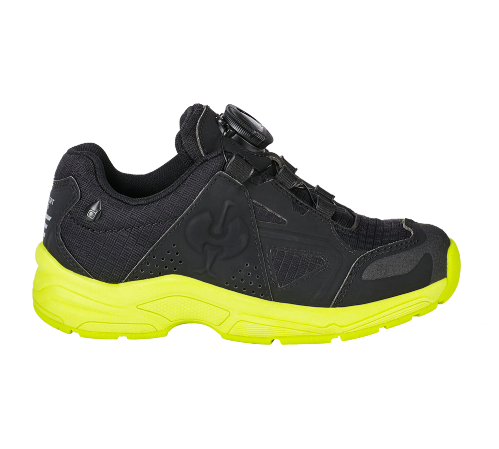 Chaussures pour enfants: Chaussures Allround e.s. Corvids II, enfants + noir/jaune fluo