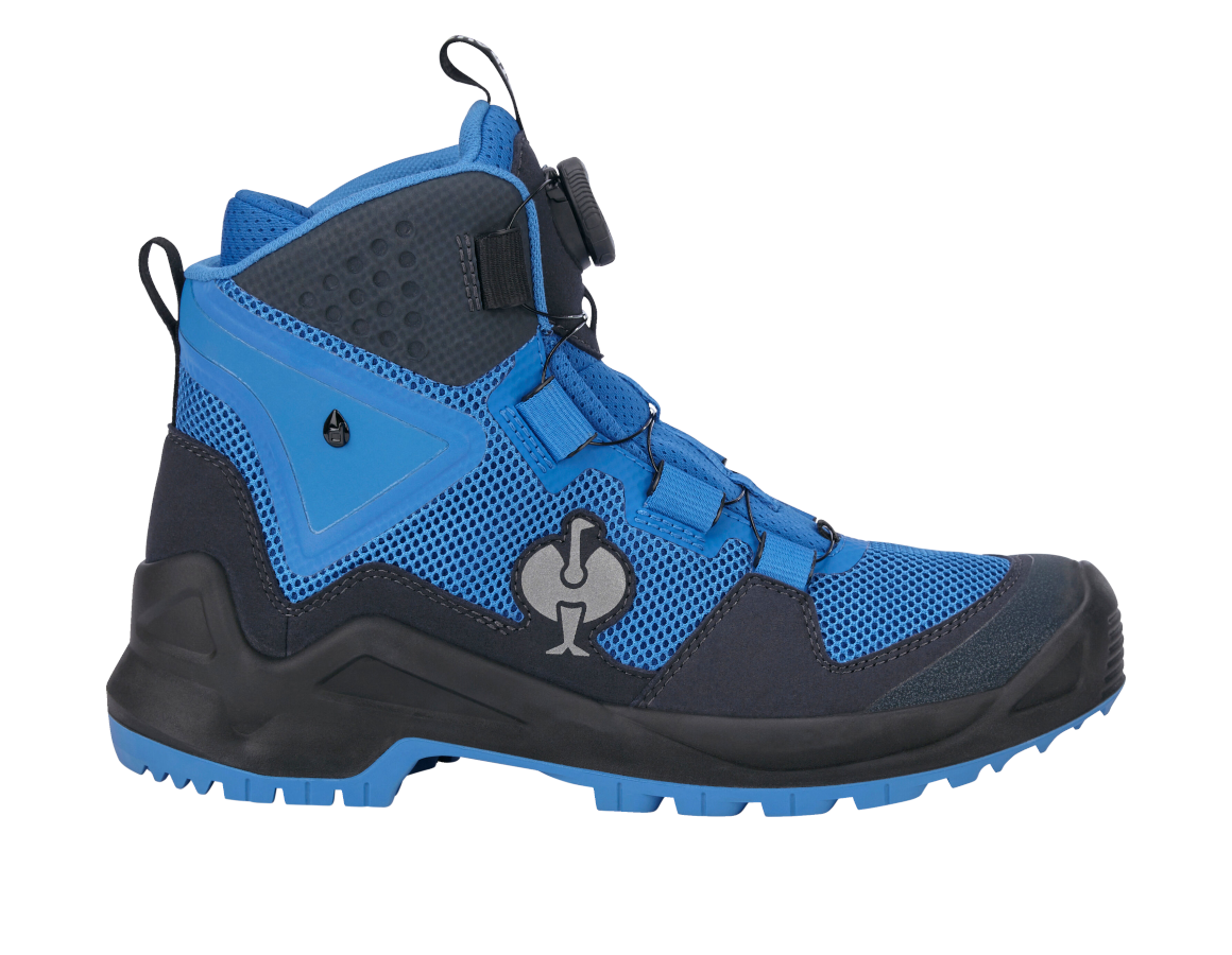 Chaussures: O6 Chaussures de travail e.s. Adelaide mid + noir/bleu gentiane