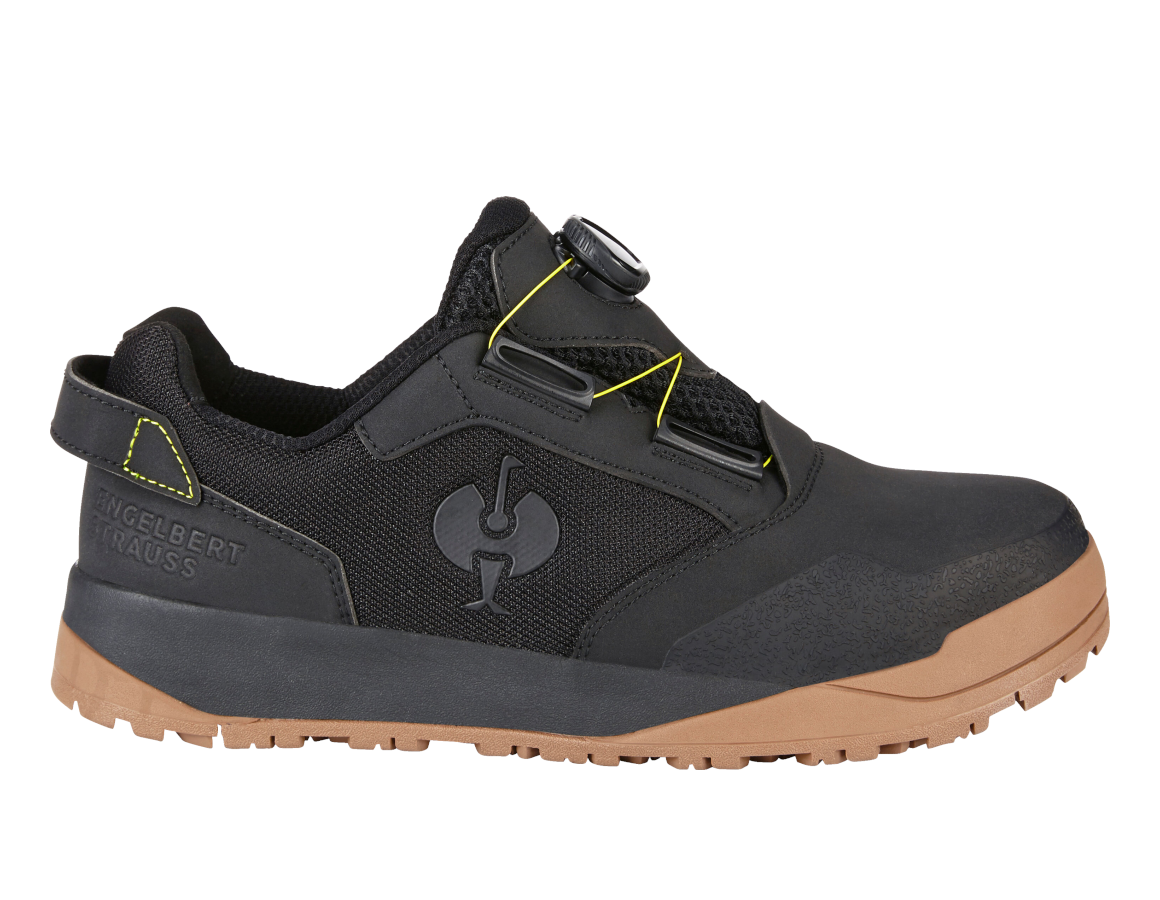 S1: S1 Chaussures basses de sécurité e.s. Nakuru low + noir/jaune acide