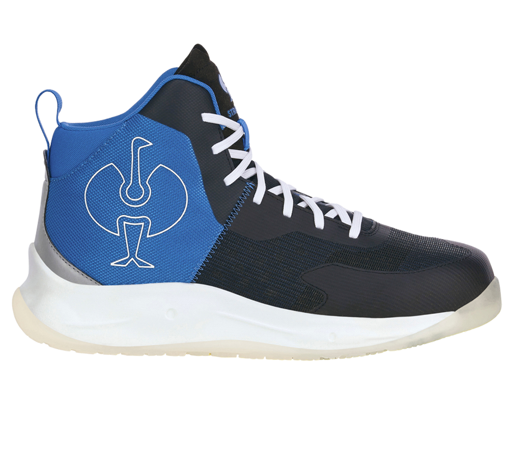S1P: S1PS Safety shoes e.s. Marseille mid + black/royal blue