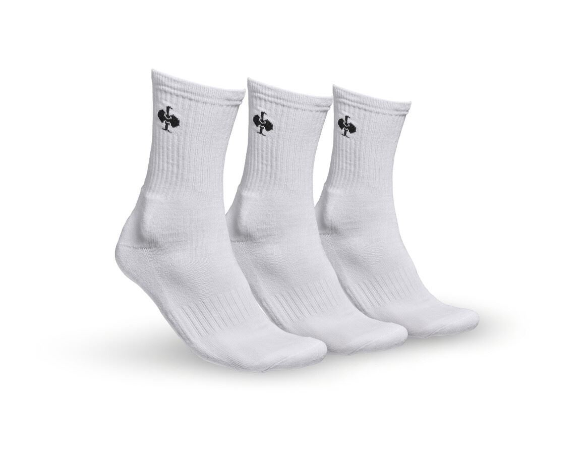 Socks: e.s. Allround socks Classic light/high, pack of 3 + white
