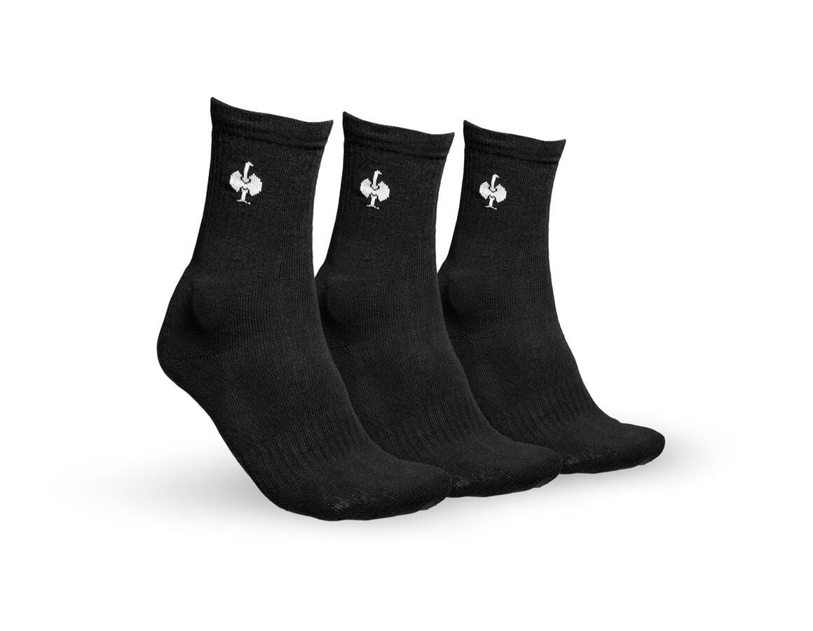 Socks: e.s. Allround socks Classic light/high, pack of 3 + black