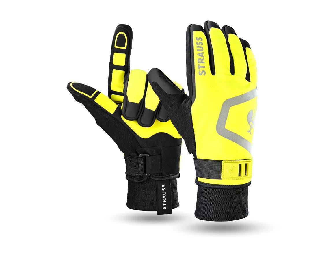 Sécurité au travail: Gants e.s.trail winter + noir/jaune acide
