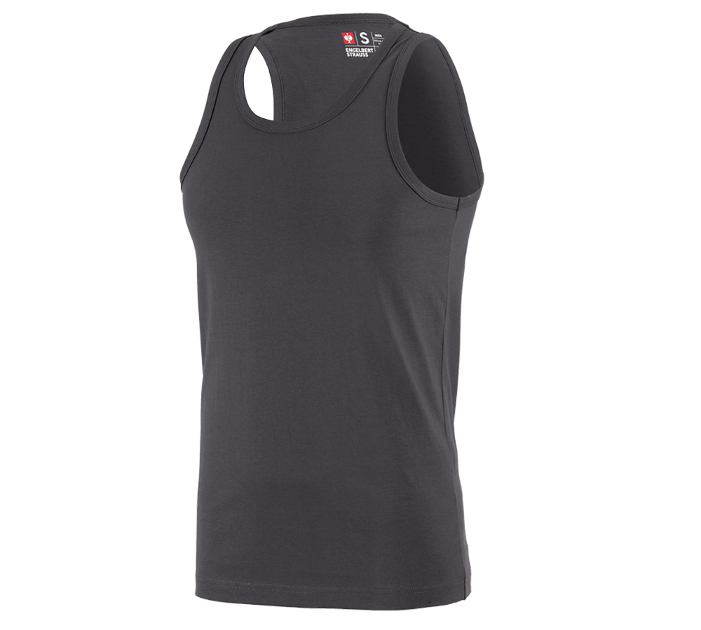 Hauts: e.s. T-shirt Athletic cotton + anthracite