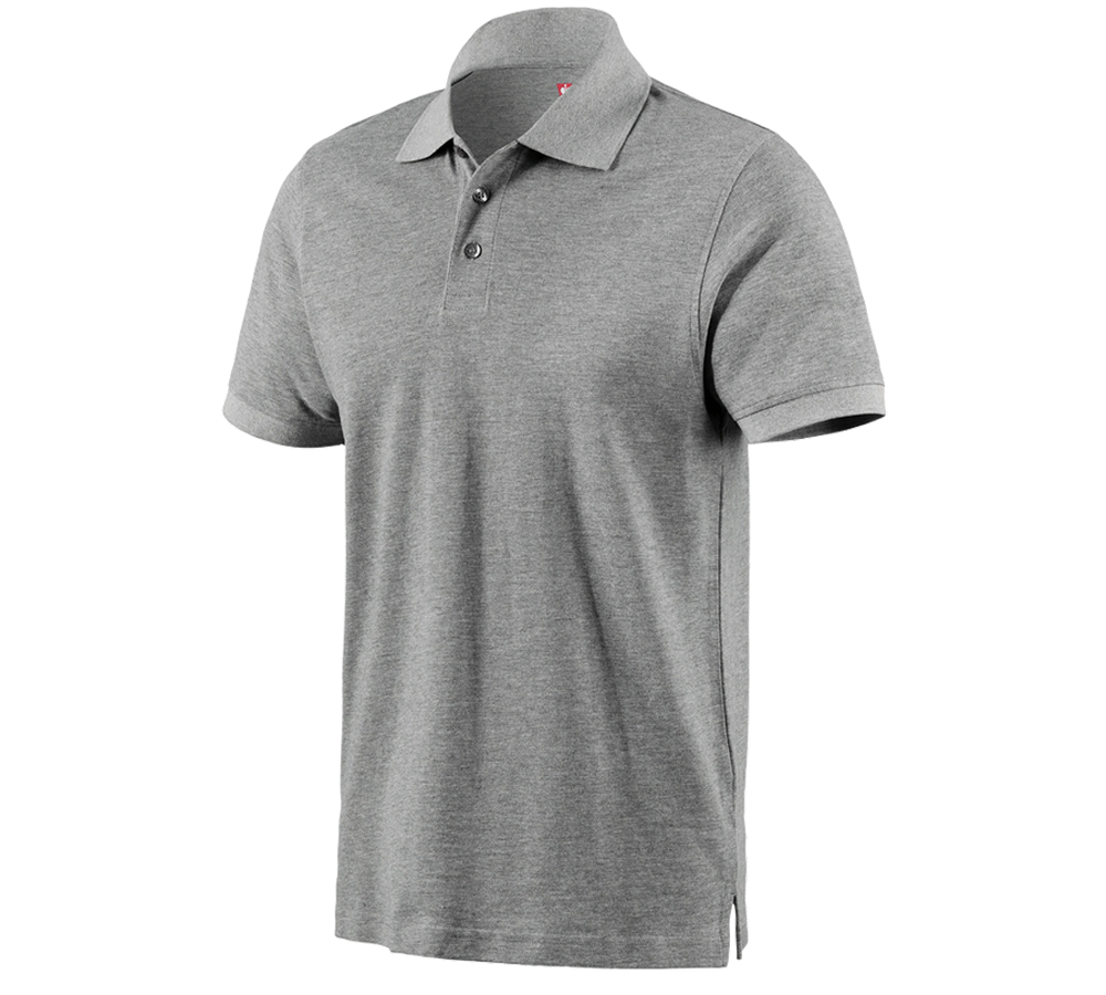 Hauts: e.s. Polo cotton + gris mélange