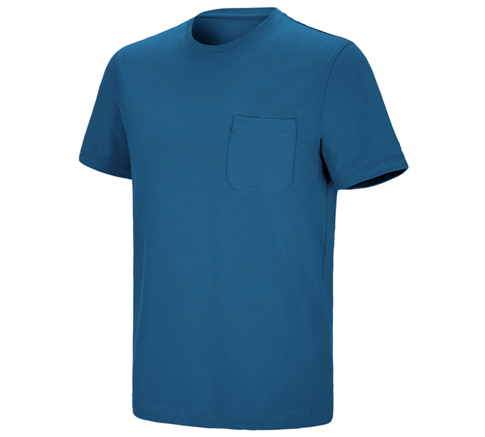 Shirts, Pullover & more: e.s. T-shirt cotton stretch Pocket + atoll
