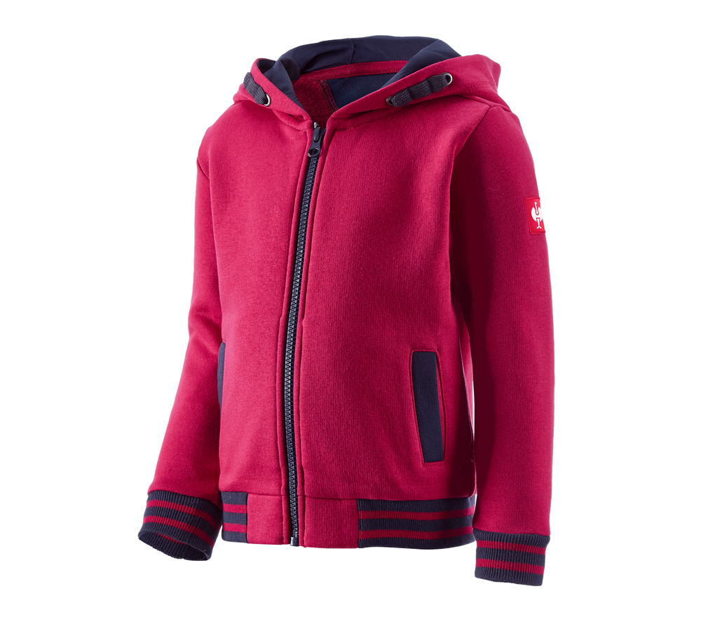 Hauts: Hoody sweat zippé e.s.motion 2020, enfants + magenta/bleu foncé