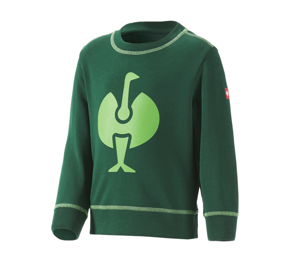Hauts: Sweatshirt e.s.motion 2020, enfants + vert/vert d'eau