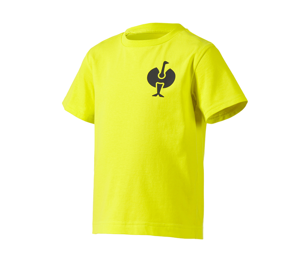 Vêtements: T-Shirt e.s.trail, enfants + jaune acide/noir