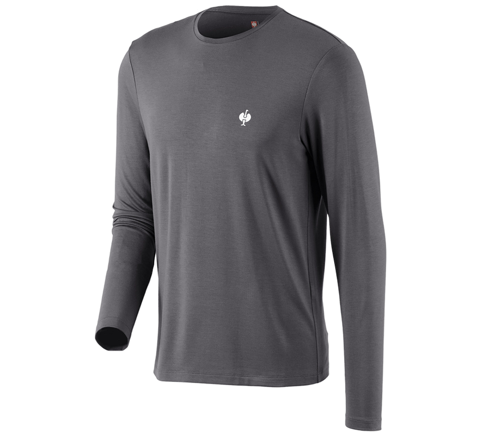 Hauts: Modal-Longsleeve e.s.concrete + anthracite