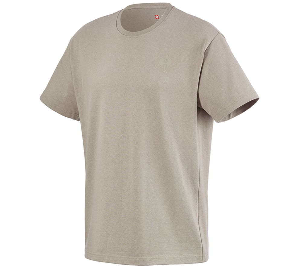 Hauts: T-shirt heavy e.s.iconic + gris dauphin