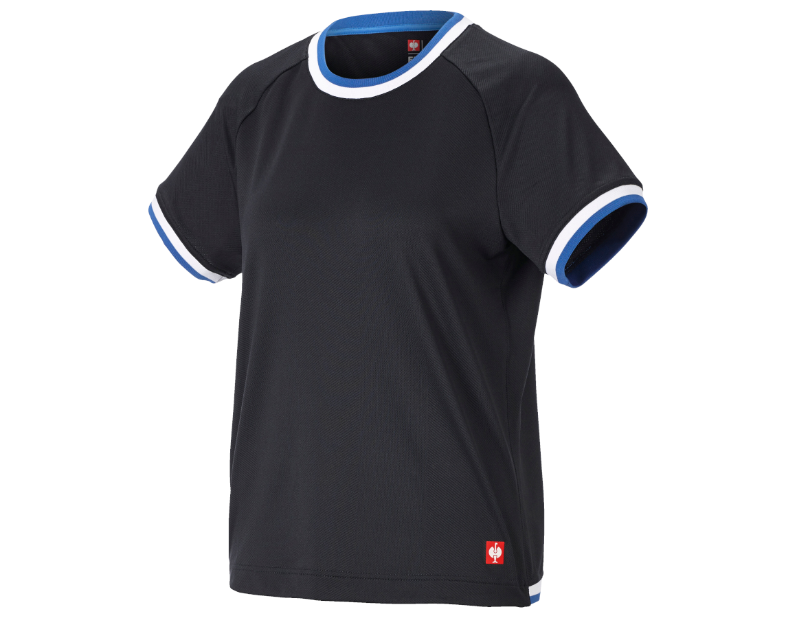 Shirts, Pullover & more: Functional t-shirt e.s.ambition, ladies' + graphite/gentianblue