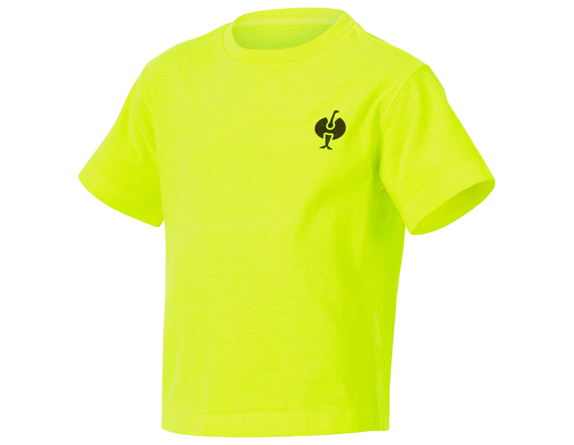 Hauts: e.s. T-Shirt neon, enfants + jaune néon vintage