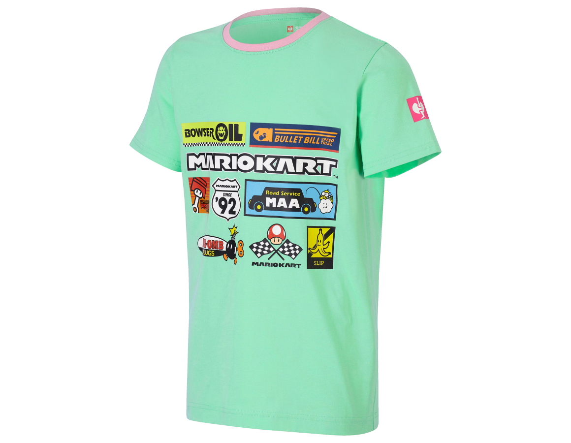 Collaborations: Mario Kart T-shirt, children's + cameogreen