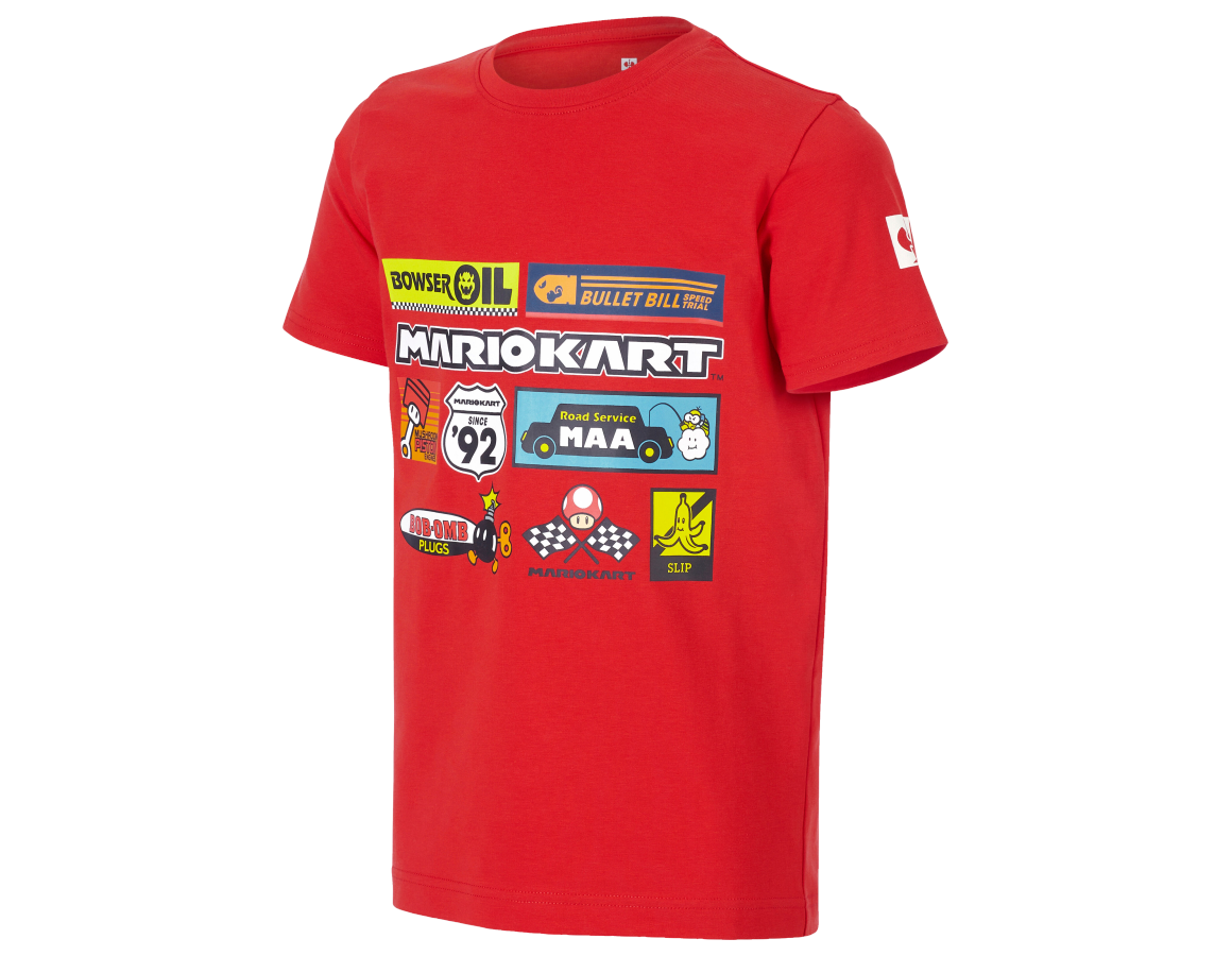 Collaborations: Mario Kart T-shirt, children's + straussred