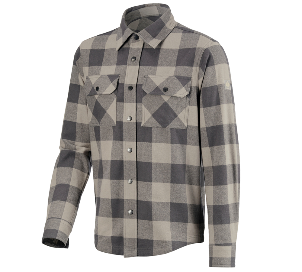 Topics: Check shirt e.s.iconic + dolphingrey/carbongrey