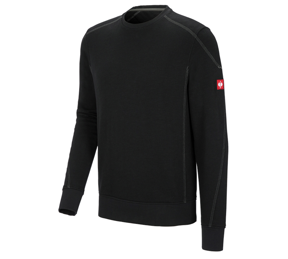 Thèmes: Sweatshirt cotton slub e.s.roughtough + noir