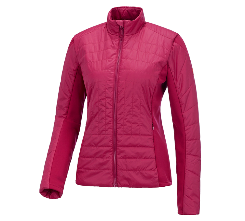 Vestes de travail: e.s. Veste matelassée fonct. thermo stretch,femmes + magenta