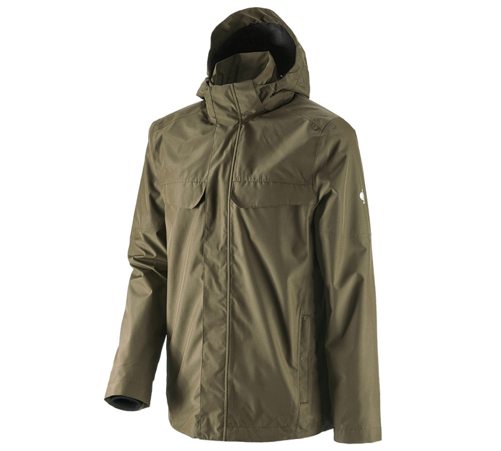 Vestes de travail: Veste de pluie e.s.concrete + vert boue