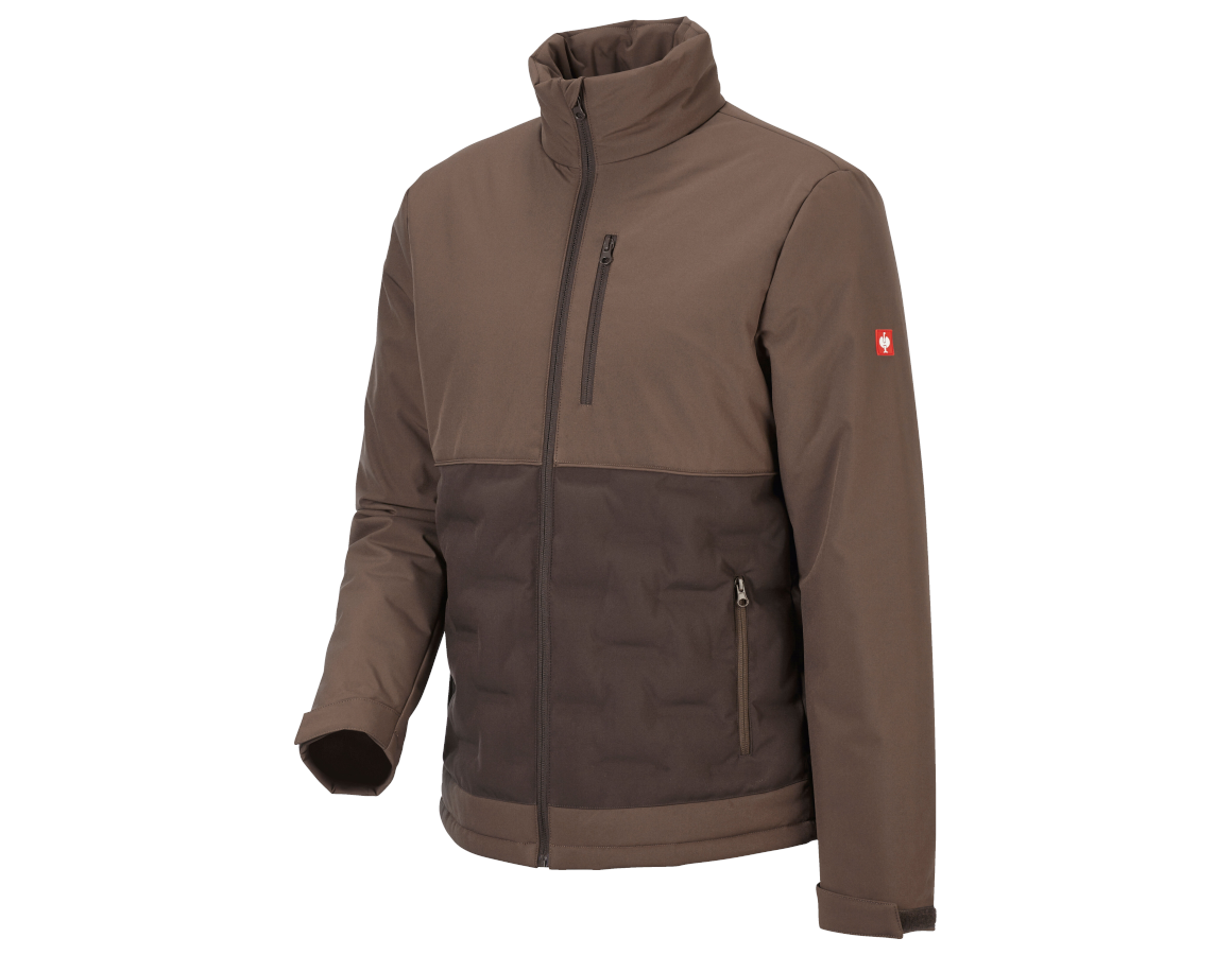 Vestes de travail: e.s. Veste Padded + noisette/marron