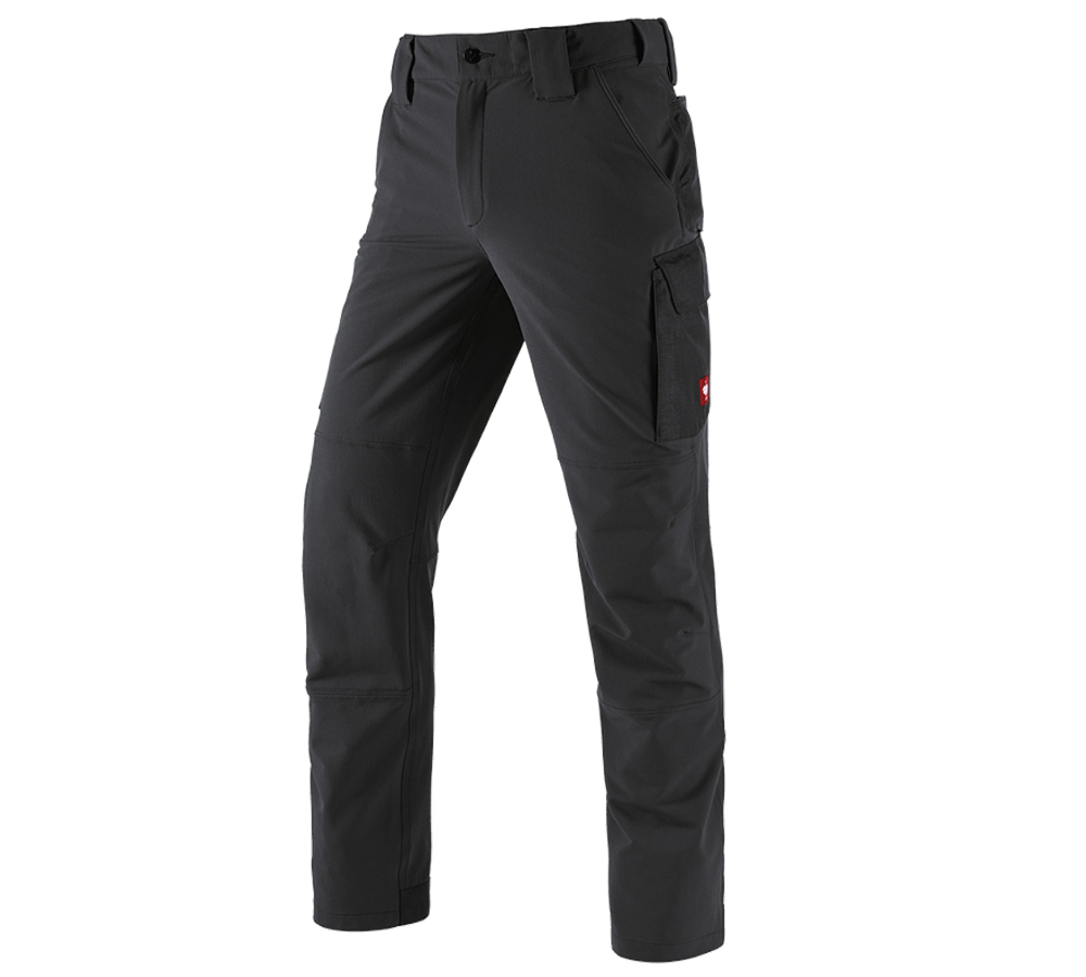 Work Trousers: Functional cargo trousers e.s.dynashield solid + black