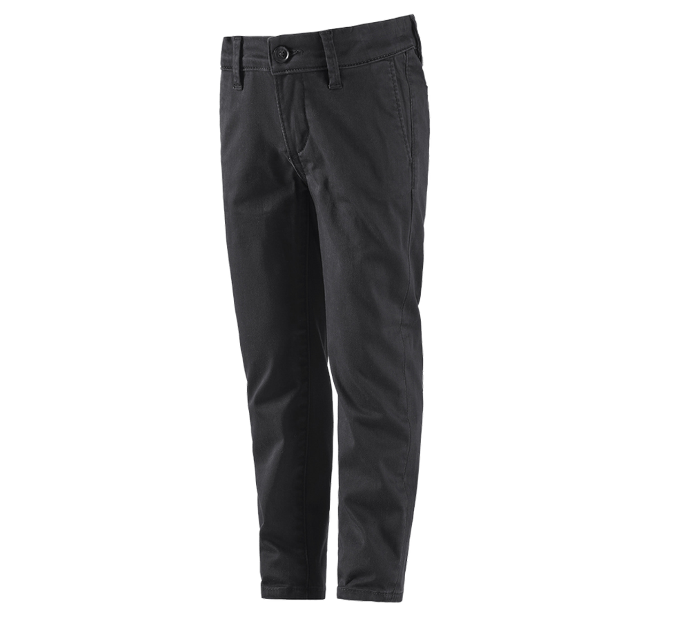 Pantalons: e.s. Chino, enfants + noir