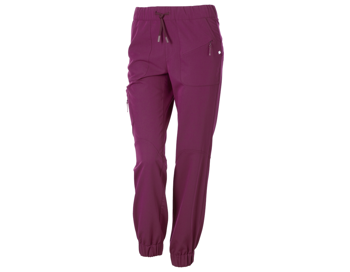Work Trousers: Multi-Pocket Trousers e.s.avida, ladies’ + redviolet