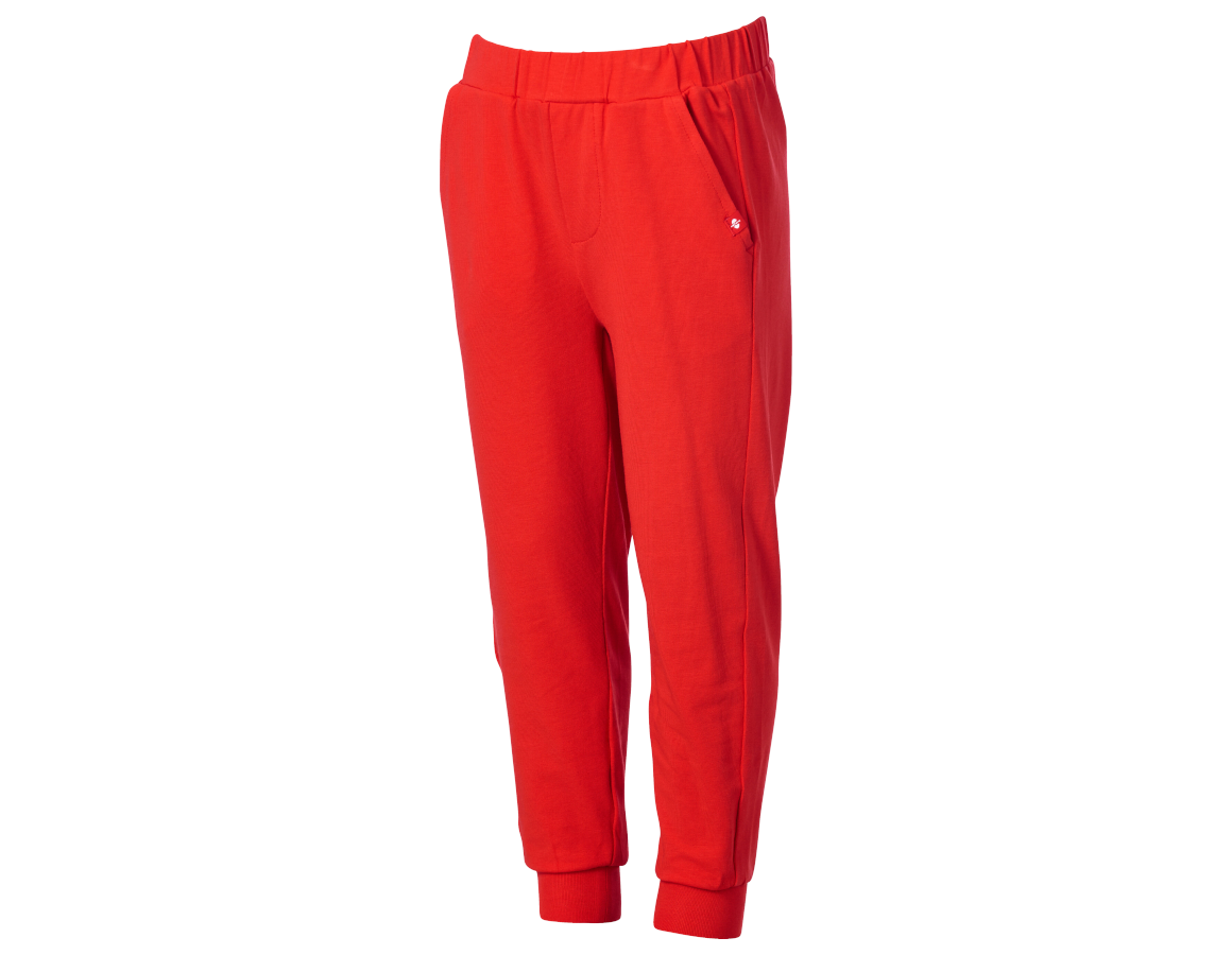 Nouveautés: e.s. Pantalon de pyjama cotton stretch, enfants + strauss rouge