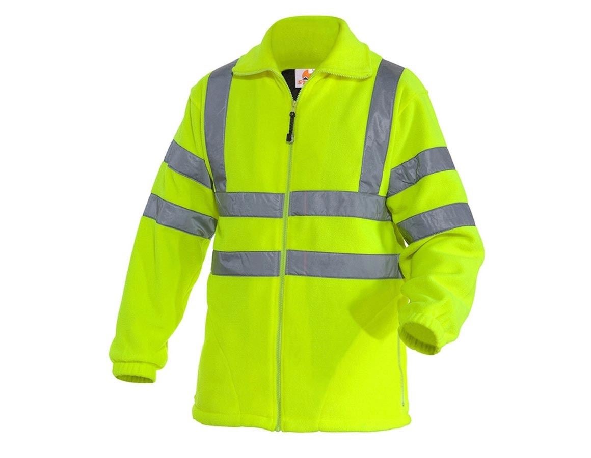 Vestes de travail: STONEKIT Veste de signalisation laine polaire + jaune fluo