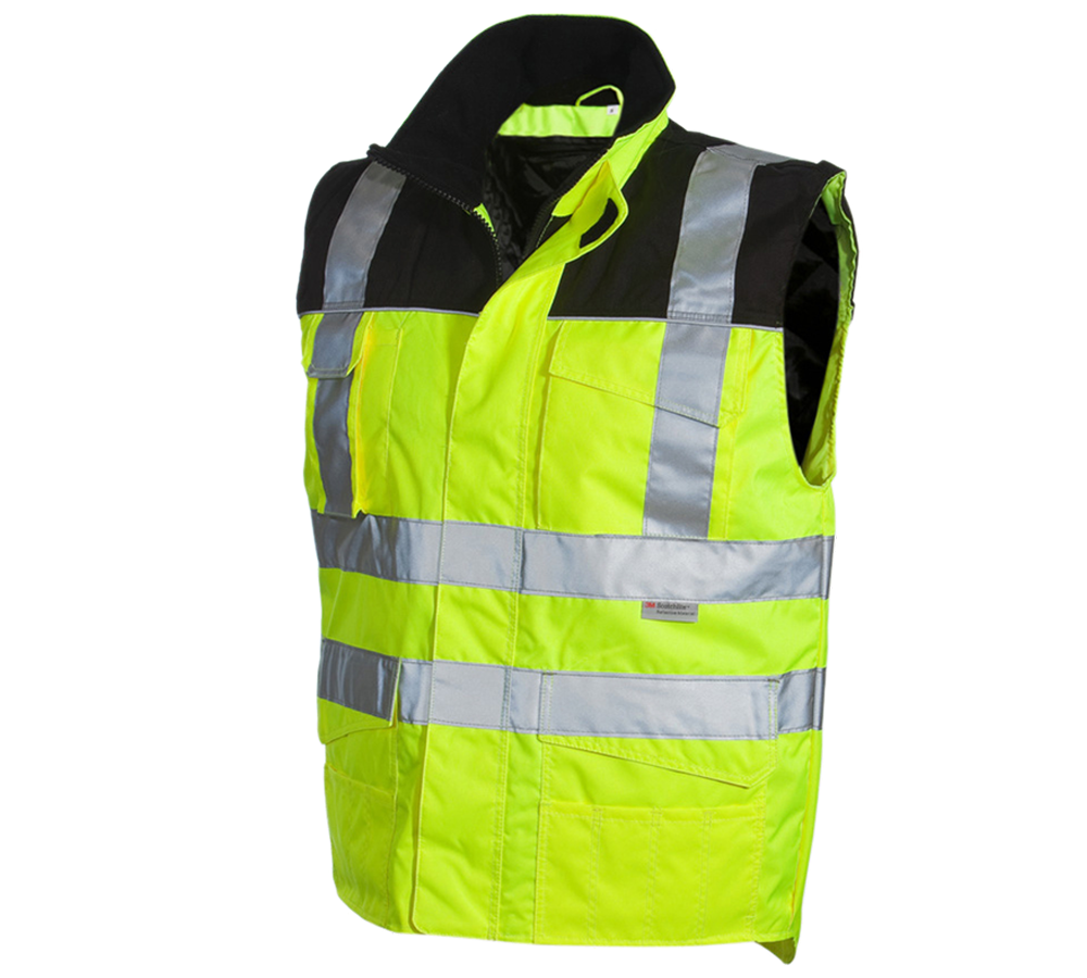 Work Body Warmer: High-vis bodywarmer e.s.image + high-vis yellow