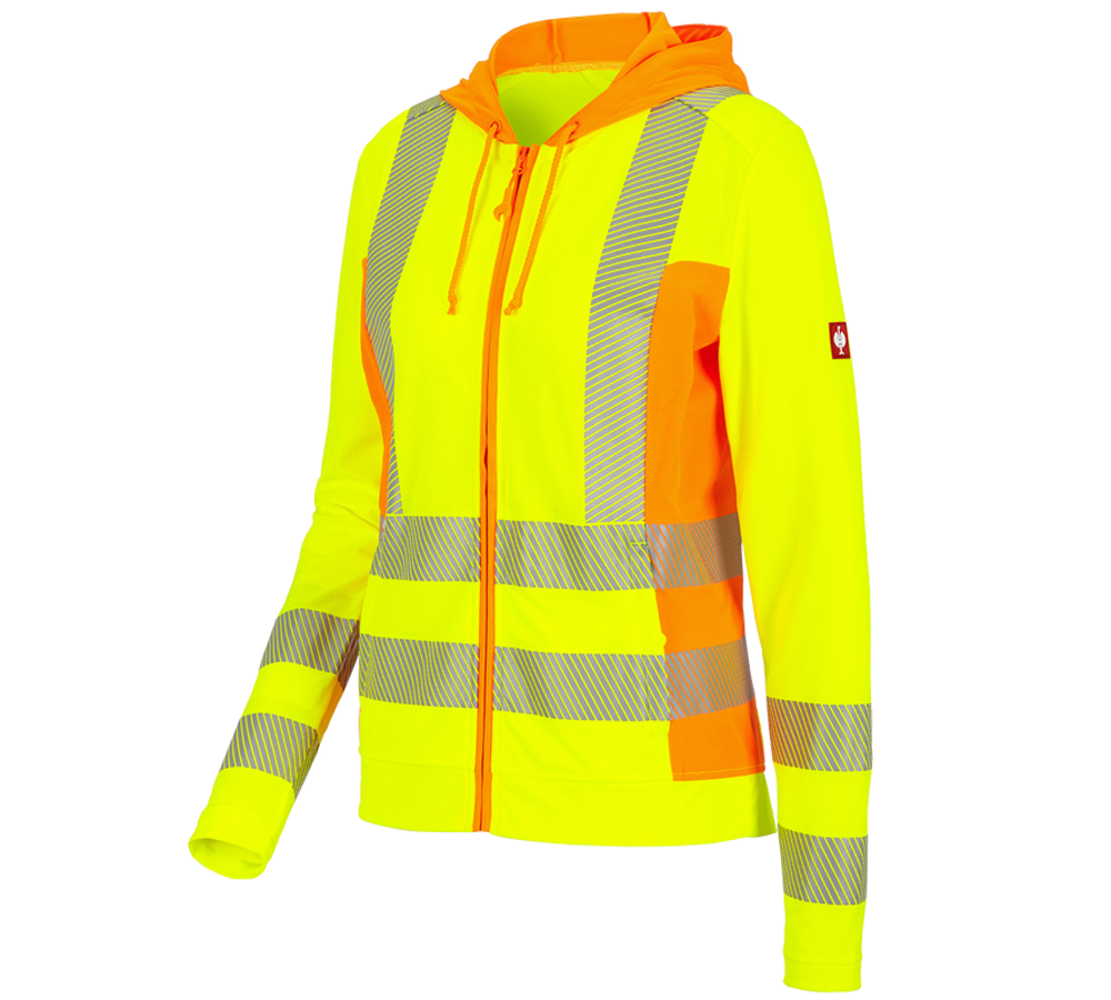 Thèmes: Veste à capuche fonct. Signalis.e.s.motion 2020, f + jaune fluo/orange fluo