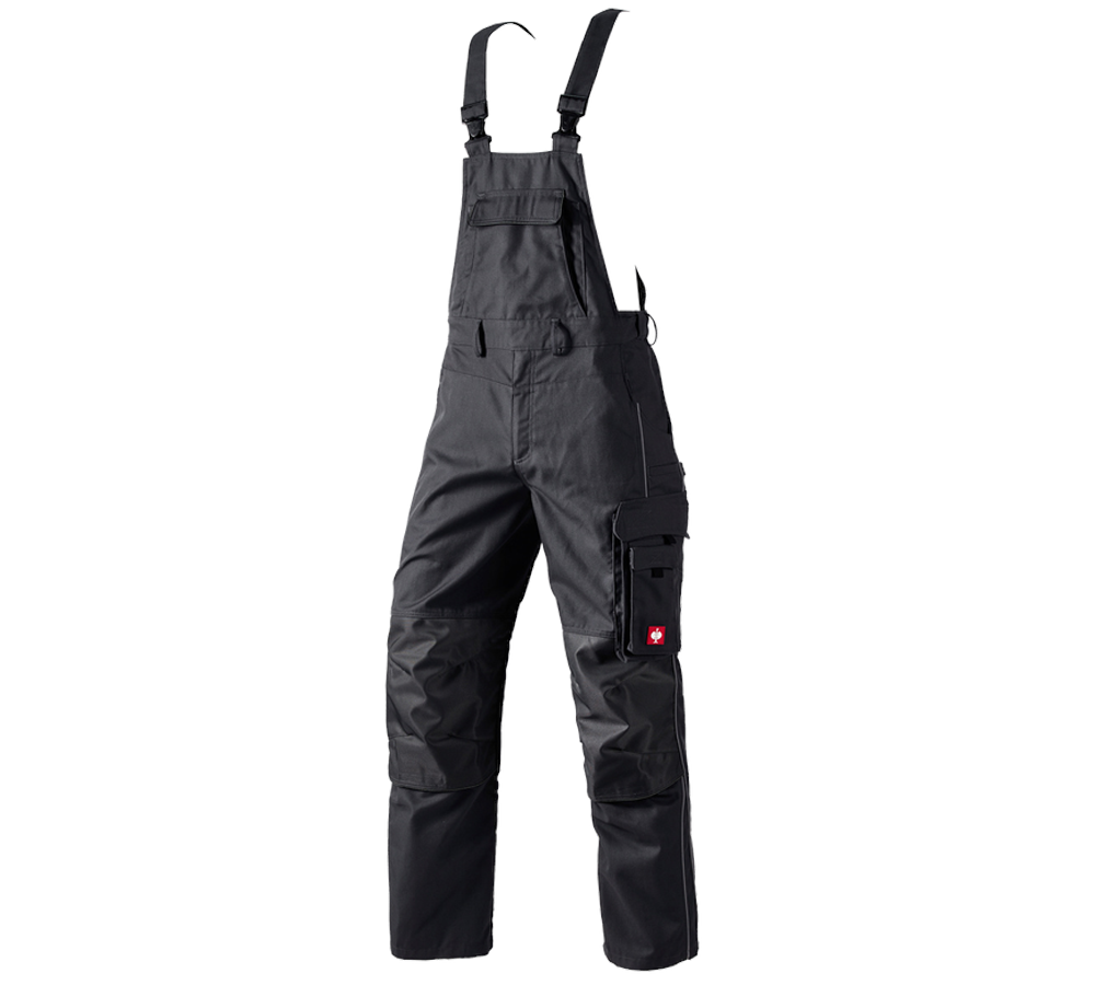 Work Trousers: Bib & brace e.s.prestige + black