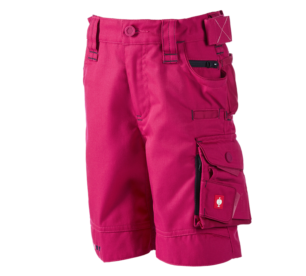 Shorts: Short e.s.motion 2020, enfants + magenta/bleu foncé