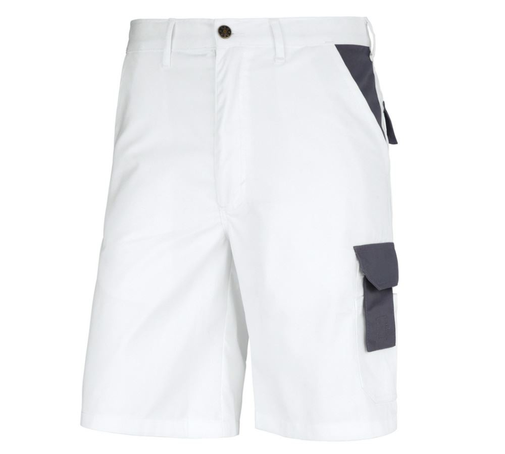 Pantalons de travail: STONEKIT Short Odense + blanc/gris