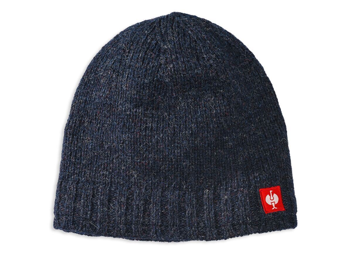 Accessories: e.s. Chunky knit hat + midnightblue