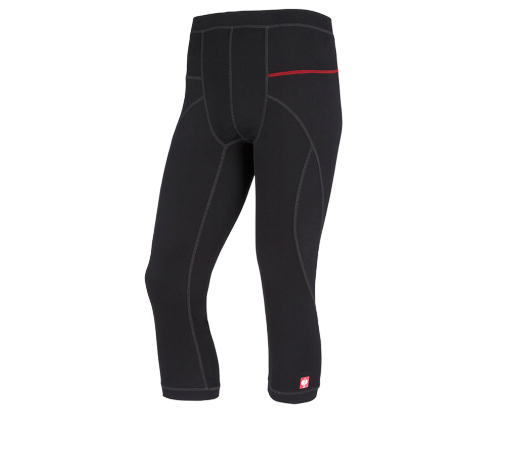Sous-vêtements | Vêtements thermiques: e.s. Fonction-3/4 Pants basis-warm + noir
