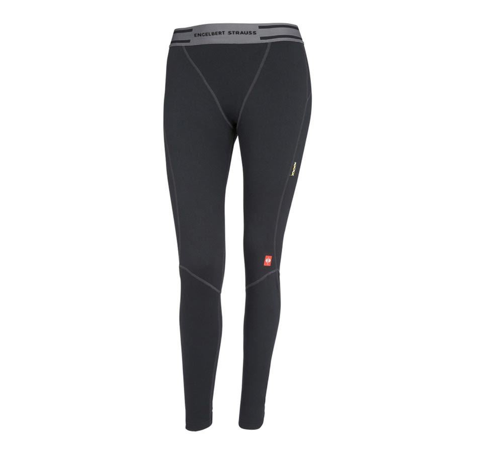 Thermal Underwear: e.s. functional long-pants clima-pro-warm,ladies' + black