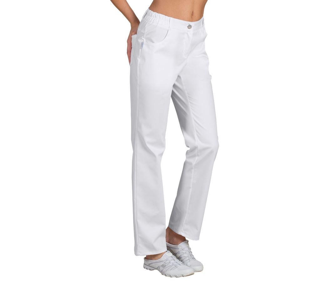 Pantalons de travail: Pantalon pour femme Winnie + blanc