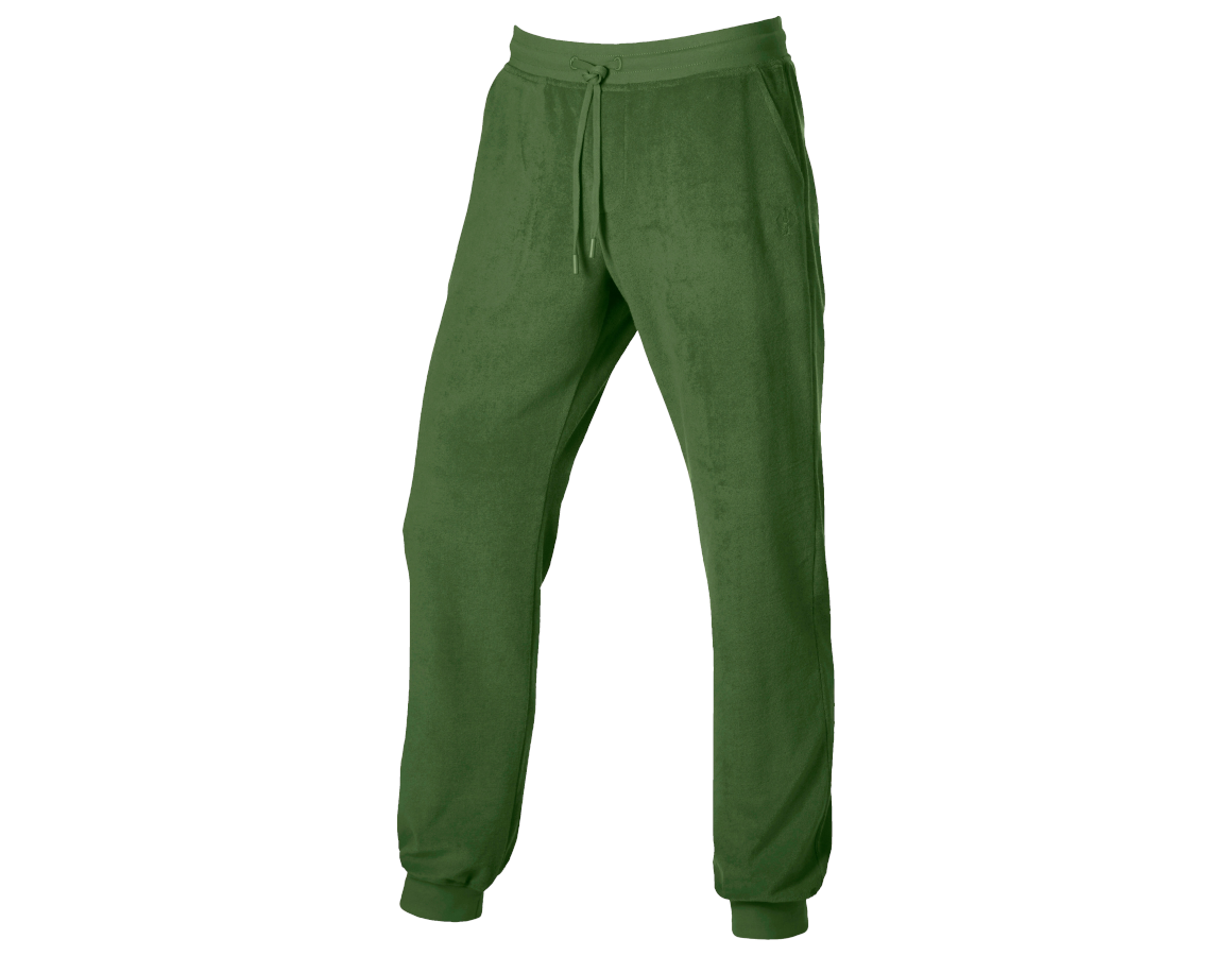 Accessories: e.s. Sweat trousers Terry + nordicgreen