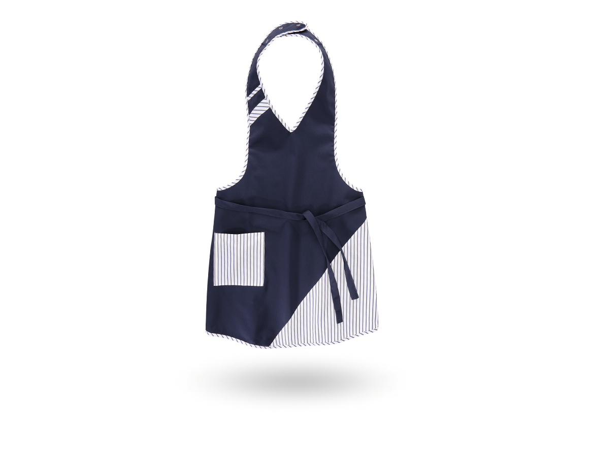 Aprons: Bib Apron Britta + navy/white